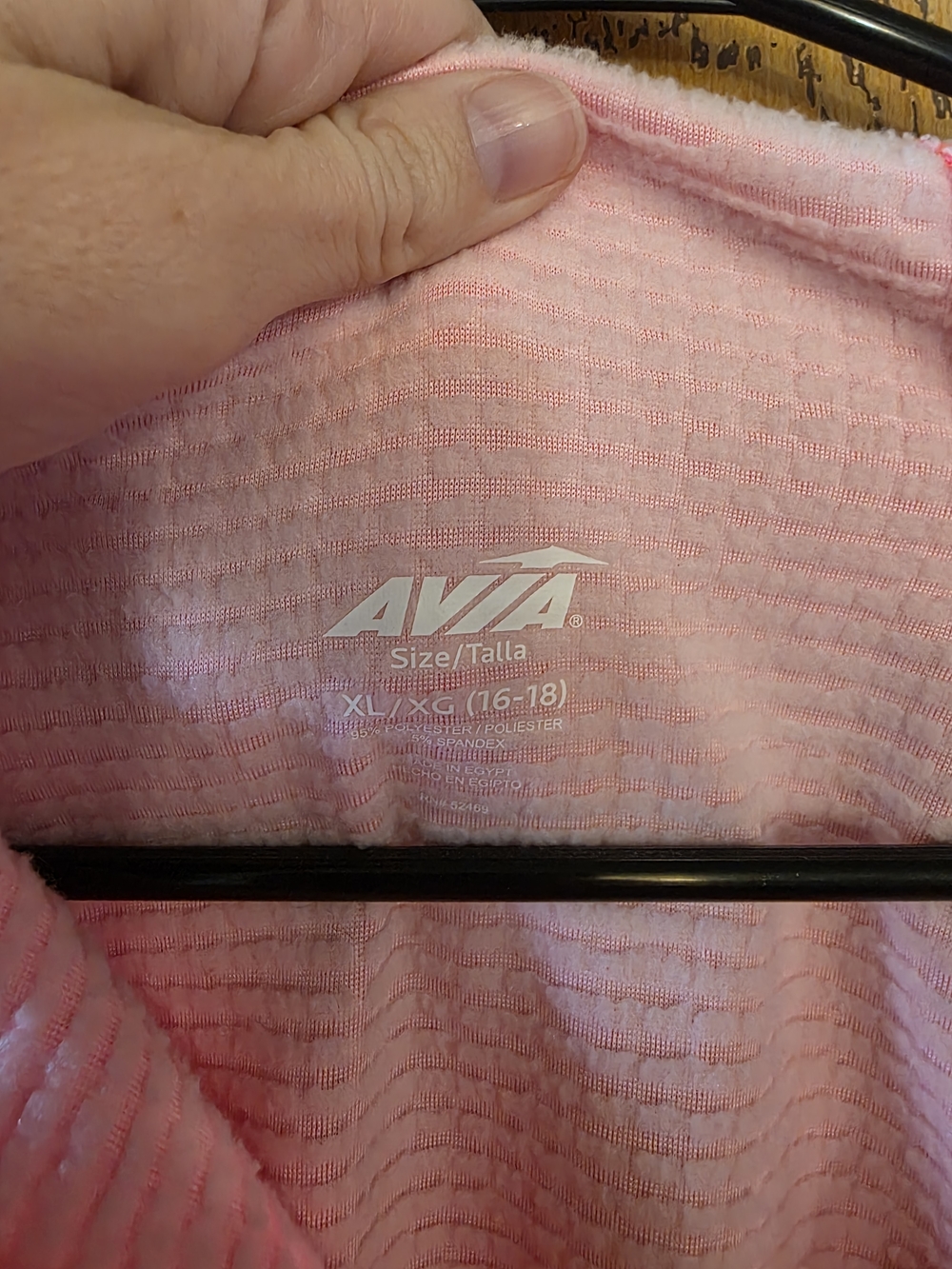 Avia Pink Waffle-Texture Pullover - Picture 2 of 2